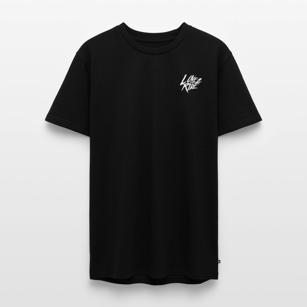 SPOD Männer Premium T-Shirt | Spreadshirt 812 Schwarz / S LOVE 2 RIDE - Front / Backprint -Männer Premium T-Shirt E-Bike-Community