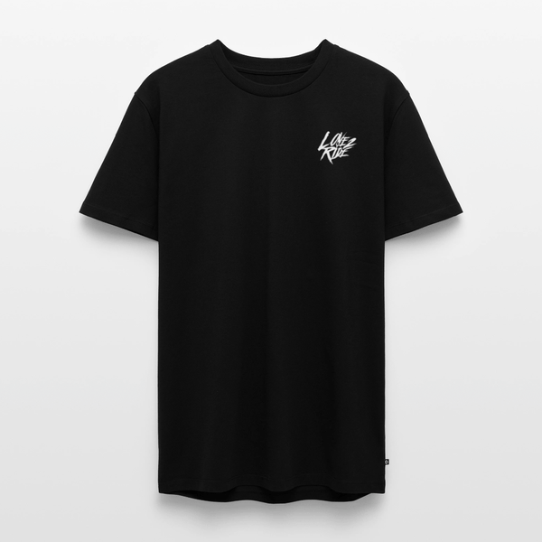 SPOD Männer Premium T-Shirt | Spreadshirt 812 Schwarz / S LOVE 2 RIDE - Front / Backprint -Männer Premium T-Shirt E-Bike-Community
