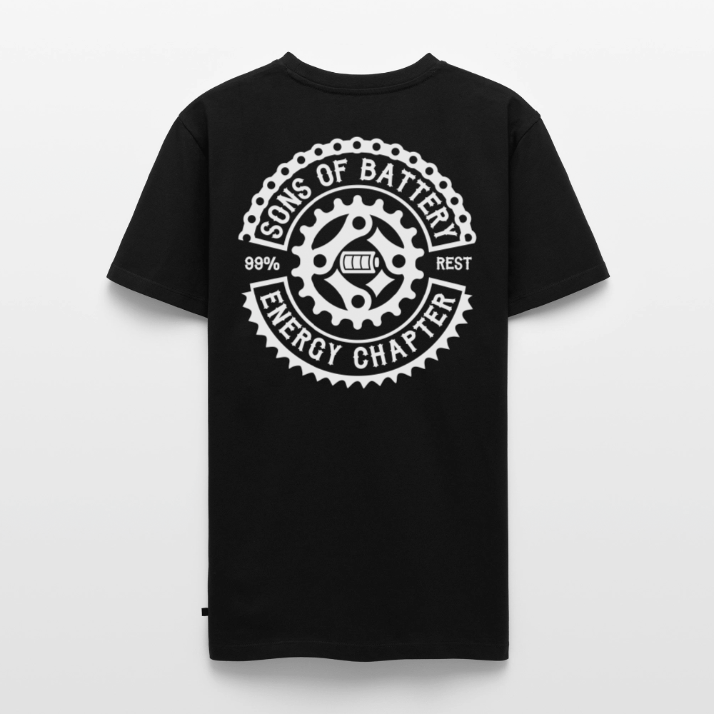 SPOD Männer Premium T-Shirt | Spreadshirt 812 Schwarz / S OG Logo Backprint - Männer Premium T-Shirt E-Bike-Community