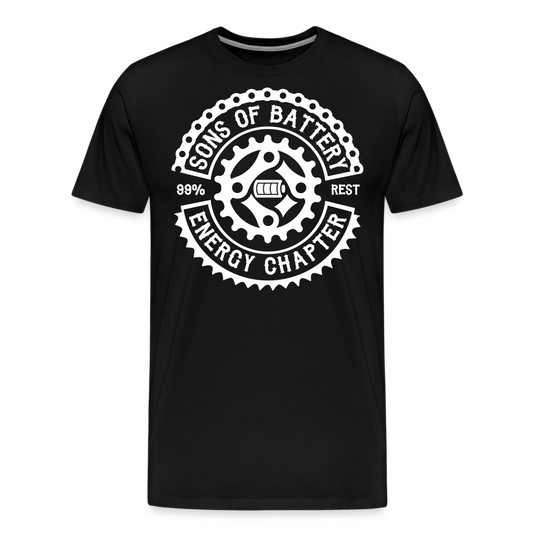 SPOD Männer Premium T-Shirt | Spreadshirt 812 Schwarz / S Original - Sons of Battery Logo - (DTF) Männer Premium T-Shirt E-Bike-Community