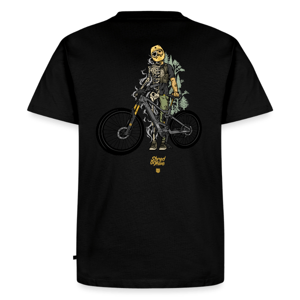 SPOD Männer Premium T-Shirt | Spreadshirt 812 Schwarz / S Shred or Alive - Männer Premium T-Shirt E-Bike-Community