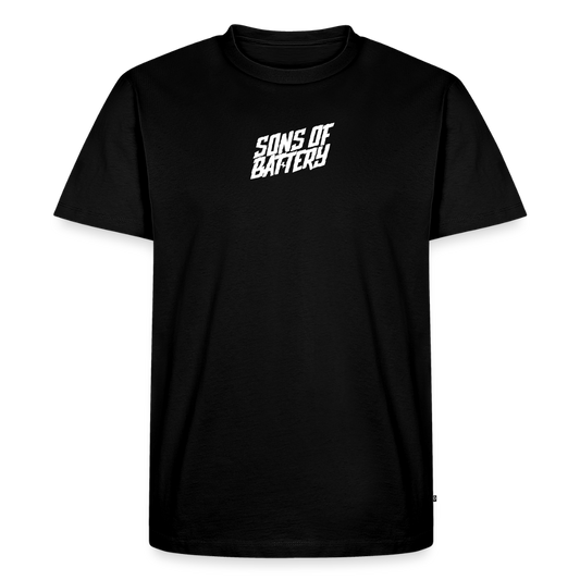 SPOD Männer Premium T-Shirt | Spreadshirt 812 Schwarz / S Signature - White Flock - Männer Premium T-Shirt E-Bike-Community