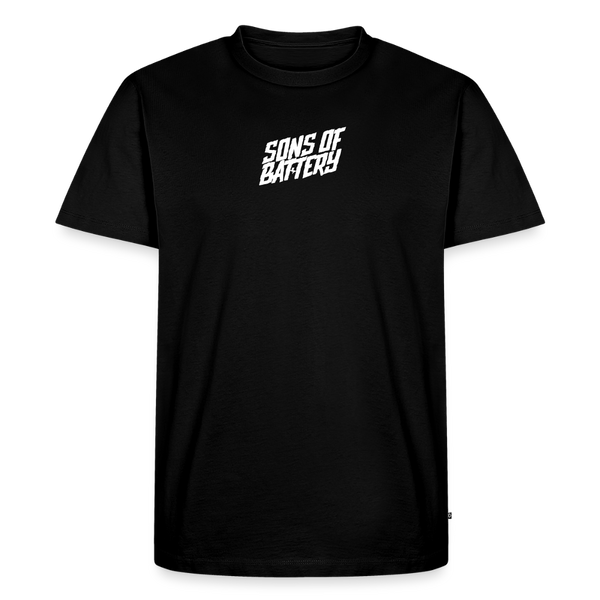 SPOD Männer Premium T-Shirt | Spreadshirt 812 Schwarz / S Signature - White Flock - Männer Premium T-Shirt E-Bike-Community