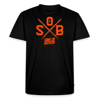 SPOD Männer Premium T-Shirt | Spreadshirt 812 Schwarz / S SoB Cross - Neonorange Männer Premium T-Shirt E-Bike-Community