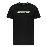 SPOD Männer Premium T-Shirt | Spreadshirt 812 Schwarz / S SONS - Glow in the Dark - Männer Premium T-Shirt E-Bike-Community