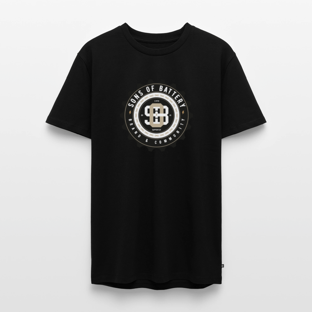 SPOD Männer Premium T-Shirt | Spreadshirt 812 Schwarz / S Sons of Battery EMTB SUPPORT 21 - Men’s Premium T-Shirt E-Bike-Community