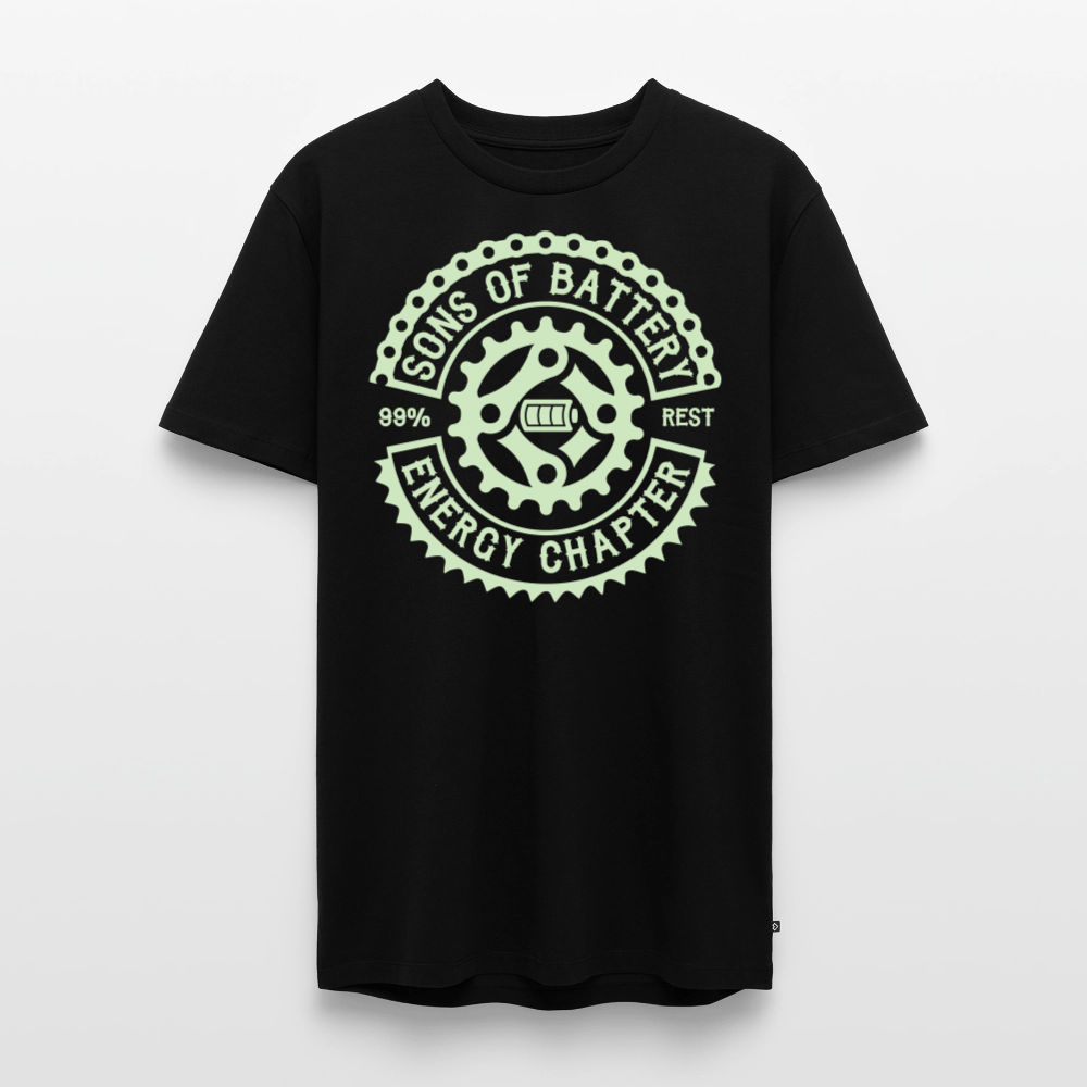 SPOD Männer Premium T-Shirt | Spreadshirt 812 Schwarz / S Sons of Battery Rocker Classic - Glow in the Dark -Männer Premium T-Shirt E-Bike-Community
