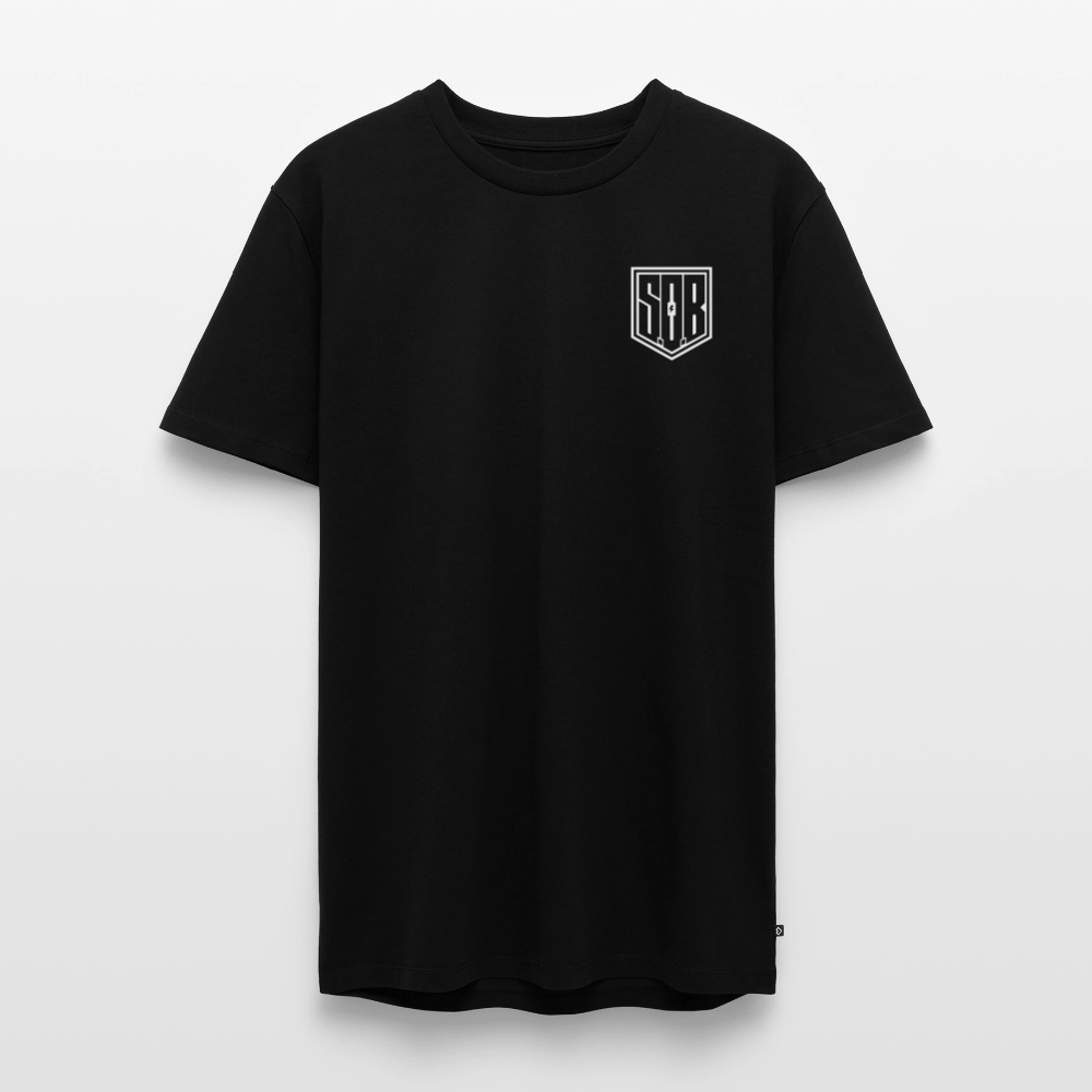 SPOD Männer Premium T-Shirt | Spreadshirt 812 Schwarz / S SONS OF BATTERY - SOB Outline E-Bike-Community