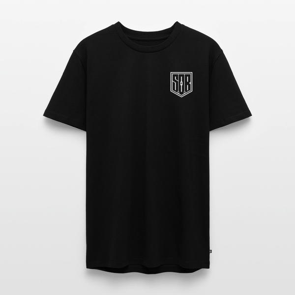 SPOD Männer Premium T-Shirt | Spreadshirt 812 Schwarz / S SONS OF BATTERY - SOB Outline E-Bike-Community