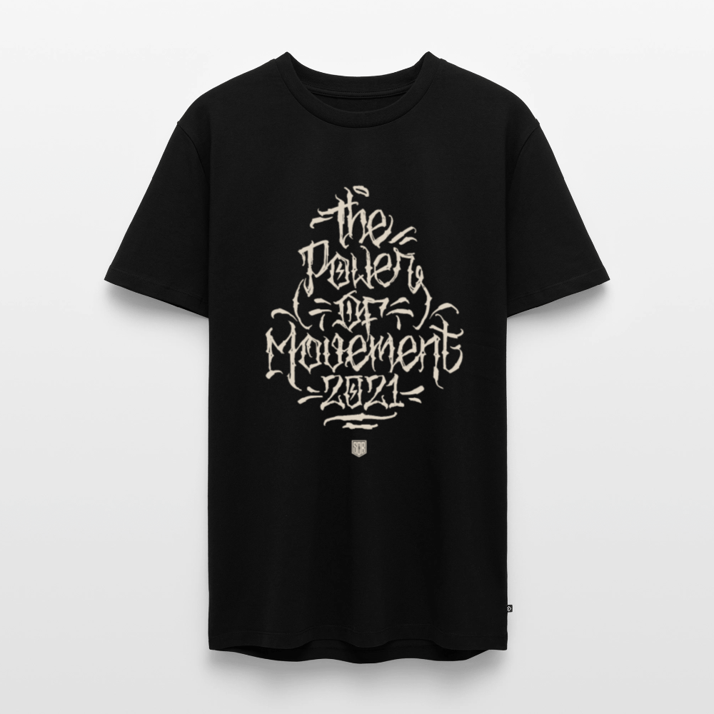 SPOD Männer Premium T-Shirt | Spreadshirt 812 Schwarz / S The Power of Movement - Front -Männer Premium T-Shirt E-Bike-Community