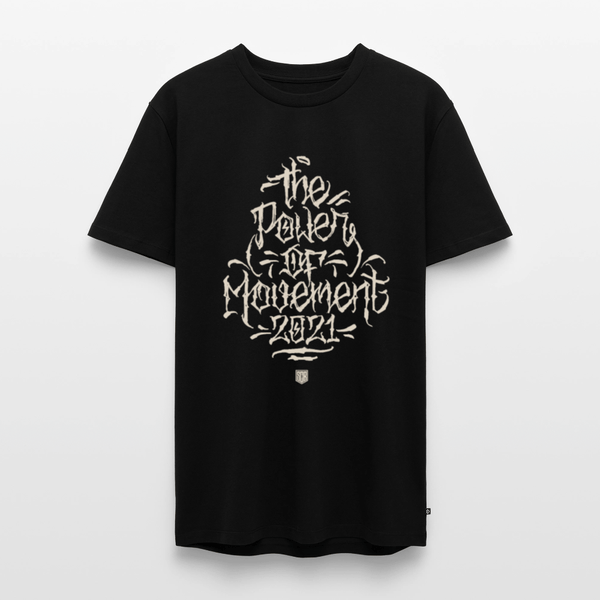 SPOD Männer Premium T-Shirt | Spreadshirt 812 Schwarz / S The Power of Movement - Front -Männer Premium T-Shirt E-Bike-Community