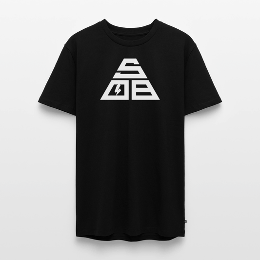 SPOD Männer Premium T-Shirt | Spreadshirt 812 Schwarz / S Triangle - Männer Premium T-Shirt E-Bike-Community