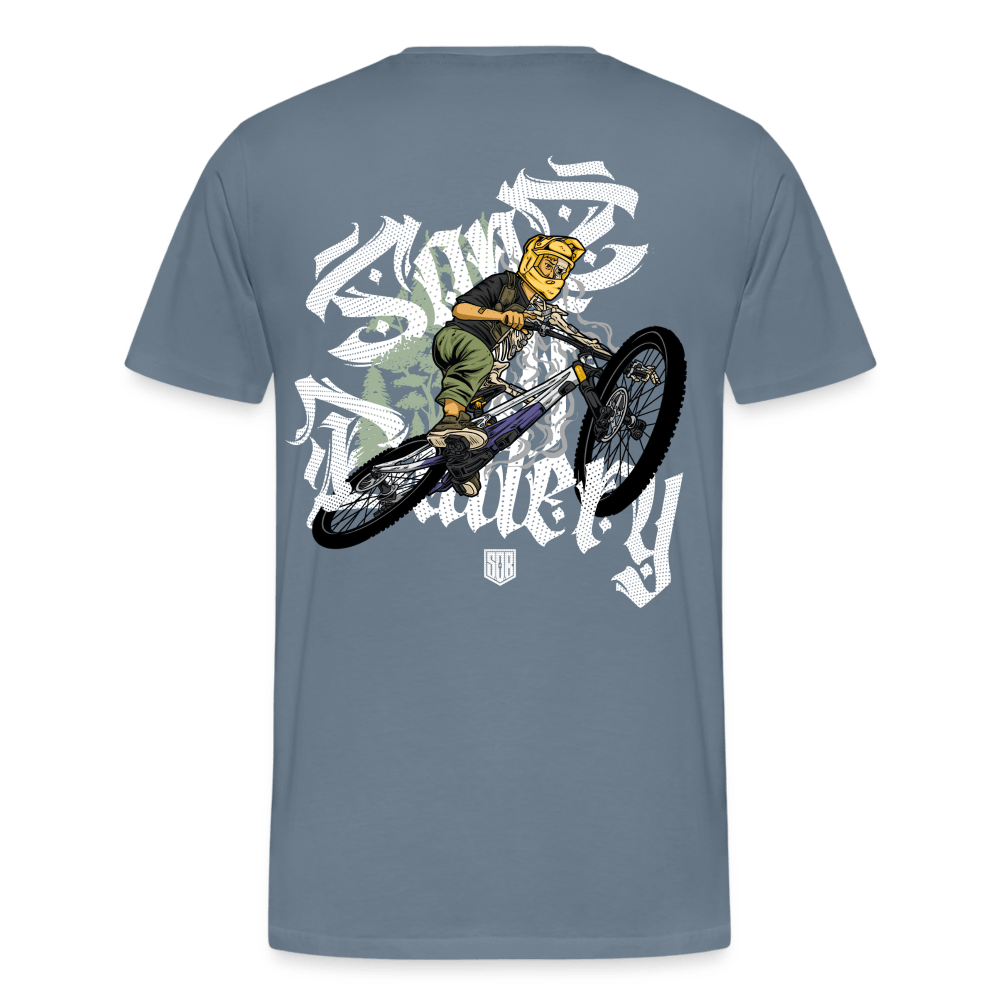 SPOD Männer Premium T-Shirt | Spreadshirt 812 Shred or Alive - Brush E-Bike-Community