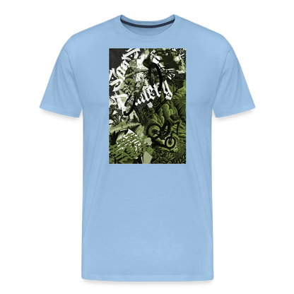 SPOD Männer Premium T-Shirt | Spreadshirt 812 Sky / S Collage - Männer Premium T-Shirt E-Bike-Community