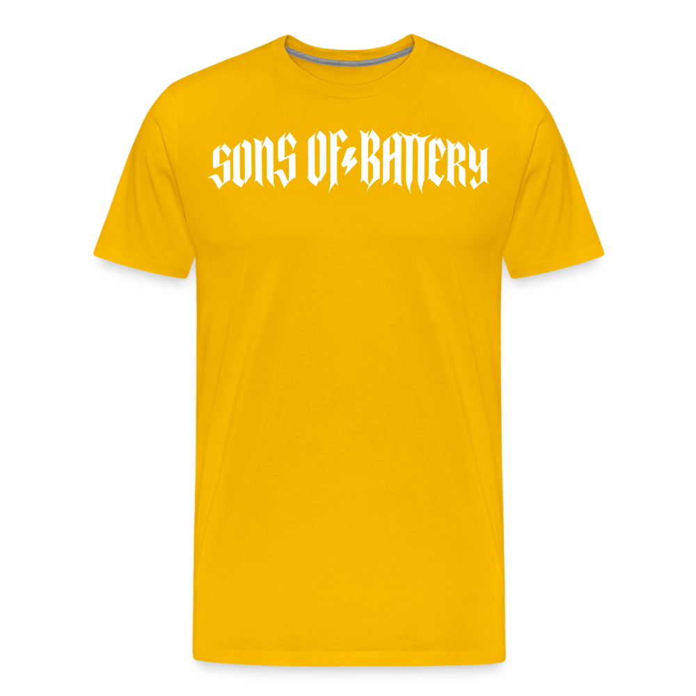 SPOD Männer Premium T-Shirt | Spreadshirt 812 Sonnengelb / S Rough - Männer Premium T-Shirt E-Bike-Community