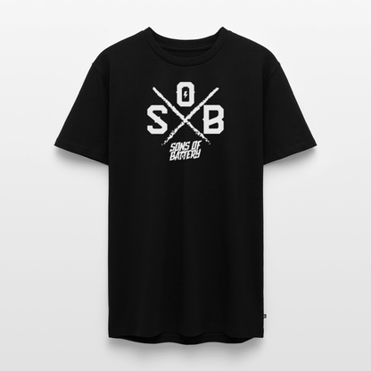 SPOD Männer Premium T-Shirt | Spreadshirt 812 Sons of Battery - Cross - Männer Premium T-Shirt E-Bike-Community