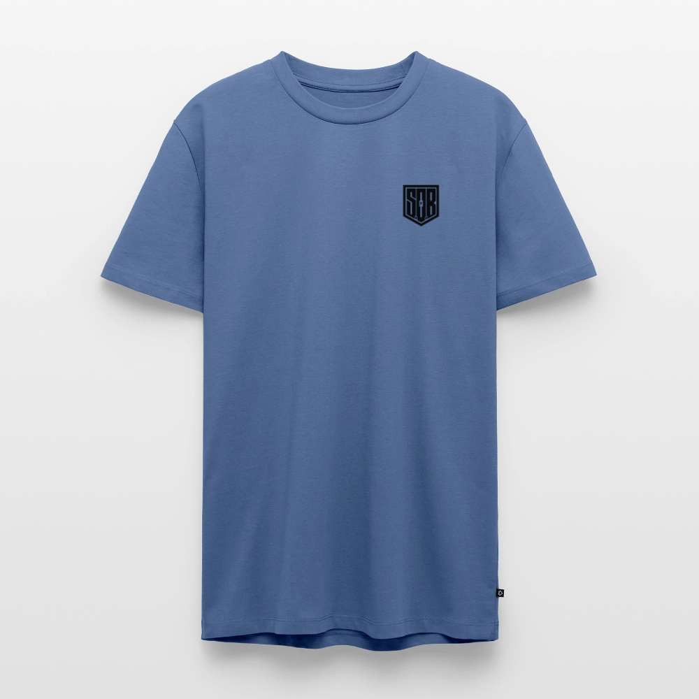 SPOD Männer Premium T-Shirt | Spreadshirt 812 Taubenblau / S FREEDOM FRONT & BACK Print Männer Premium T-Shirt E-Bike-Community