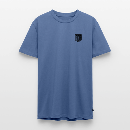 SPOD Männer Premium T-Shirt | Spreadshirt 812 Taubenblau / S FREEDOM FRONT & BACK Print Männer Premium T-Shirt E-Bike-Community