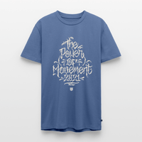 SPOD Männer Premium T-Shirt | Spreadshirt 812 Taubenblau / S The Power of Movement - Front -Männer Premium T-Shirt E-Bike-Community