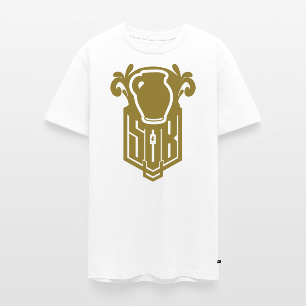 SPOD Männer Premium T-Shirt | Spreadshirt 812 Weiß / S Bembel - Gold - Premium T-Shirt E-Bike-Community