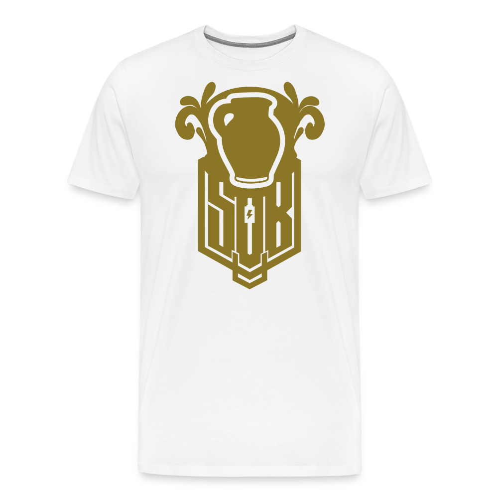SPOD Männer Premium T-Shirt | Spreadshirt 812 weiß / S Bembel - Gold - Premium T-Shirt E-Bike-Community