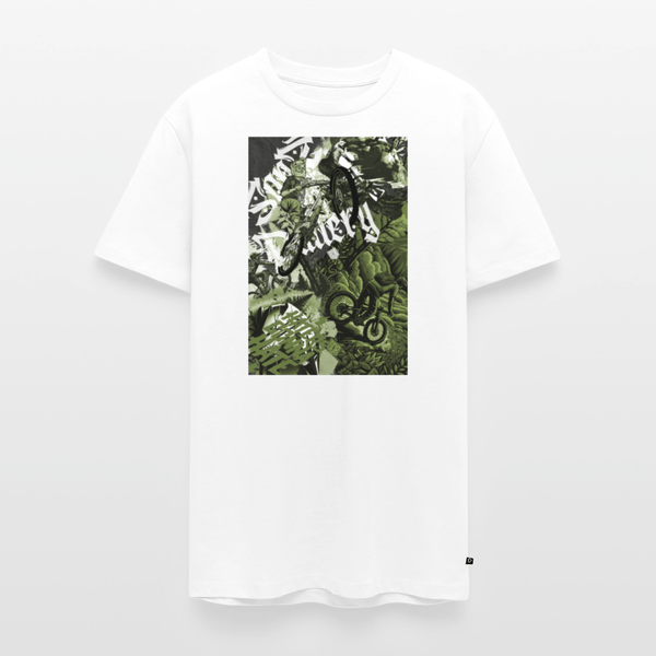 SPOD Männer Premium T-Shirt | Spreadshirt 812 Weiß / S Collage - Männer Premium T-Shirt E-Bike-Community