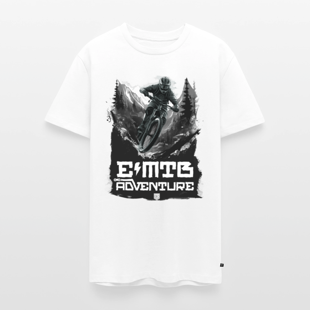 SPOD Männer Premium T-Shirt | Spreadshirt 812 Weiß / S EMTB ADVENTURE - Männer Premium T-Shirt E-Bike-Community