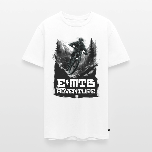 SPOD Männer Premium T-Shirt | Spreadshirt 812 Weiß / S EMTB ADVENTURE - Männer Premium T-Shirt E-Bike-Community