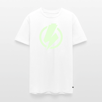 SPOD Männer Premium T-Shirt | Spreadshirt 812 Weiß / S Lightning - Glow in the Dark - Männer Premium T-Shirt E-Bike-Community