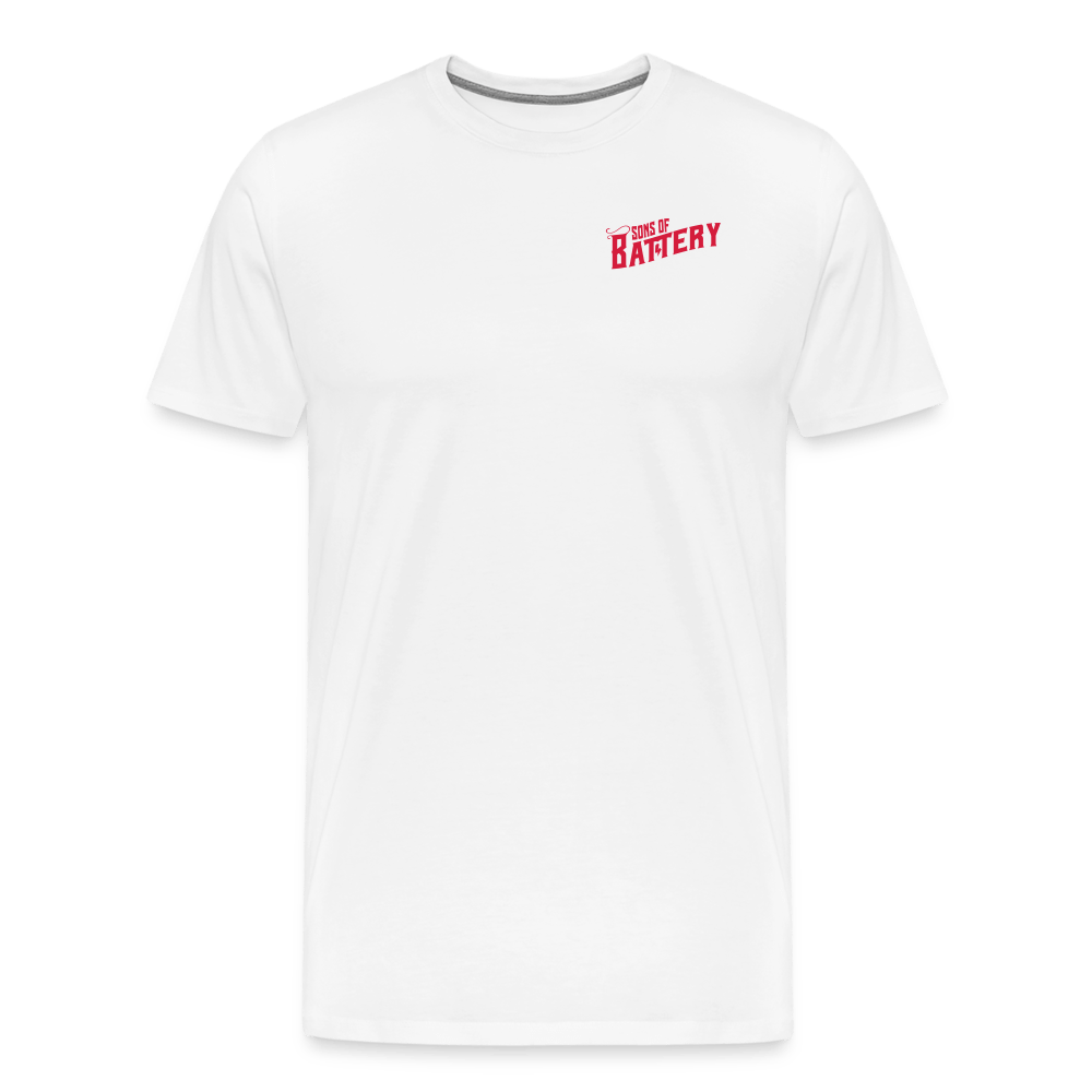 SPOD Männer Premium T-Shirt | Spreadshirt 812 weiß / S Oldschool - Männer Premium T-Shirt E-Bike-Community