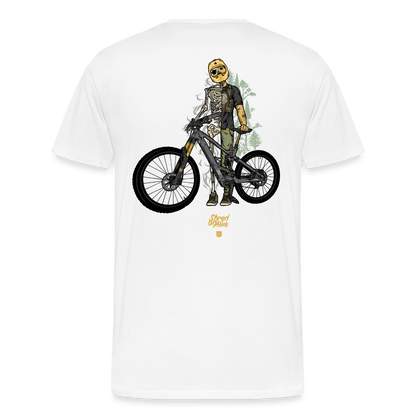 SPOD Männer Premium T-Shirt | Spreadshirt 812 weiß / S Shred or Alive - Männer Premium T-Shirt E-Bike-Community