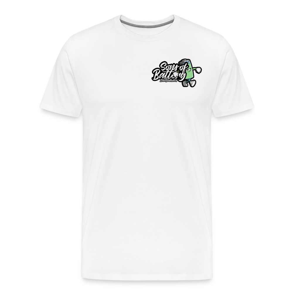 SPOD Männer Premium T-Shirt | Spreadshirt 812 weiß / S Sons of Battery Boy - Männer Premium T-Shirt E-Bike-Community