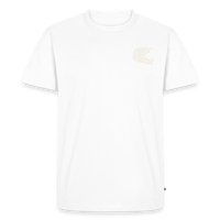SPOD Männer Premium T-Shirt | Spreadshirt 812 Weiß / S TPOM - HELM - FRONT / BACK Männer Premium T-Shirt E-Bike-Community