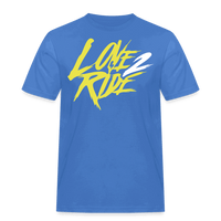 SPOD Männer Workwear T-Shirt Blau / S Two Side Big Print - Love and Hate - Männer Workwear T-Shirt E-Bike-Community