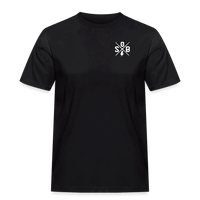 SPOD Männer Workwear T-Shirt Cross / Skullgang Grunge Logo -Front/ Back - Männer Workwear T-Shirt E-Bike-Community