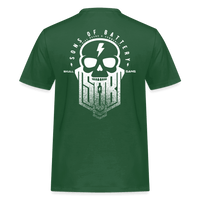 SPOD Männer Workwear T-Shirt Cross / Skullgang Grunge Logo -Front/ Back - Männer Workwear T-Shirt E-Bike-Community