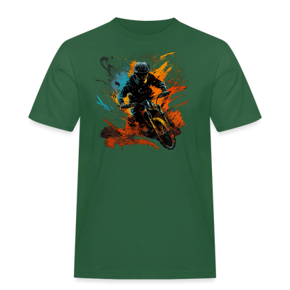 SPOD Männer Workwear T-Shirt Flaschengrün / S Color Biker - Männer Workwear T-Shirt E-Bike-Community