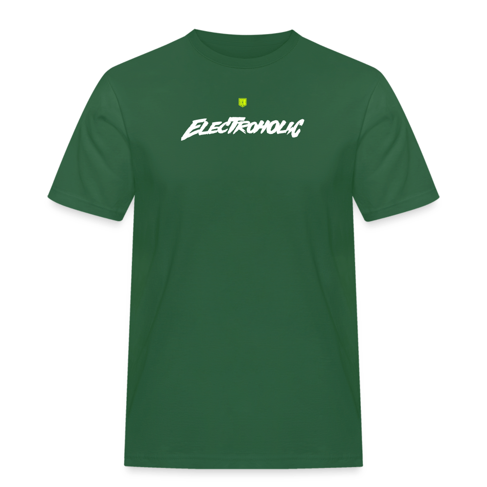 SPOD Männer Workwear T-Shirt Flaschengrün / S Electroholic Shirt - Männer Russell T-Shirt E-Bike-Community