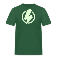 SPOD Männer Workwear T-Shirt Flaschengrün / S Lightning - Glow in the Dark - Männer Russell Athletic E-Bike-Community