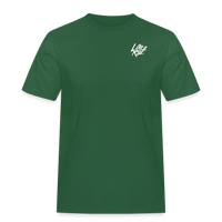 SPOD Männer Workwear T-Shirt Flaschengrün / S LOVE 2 RIDE Dark - FRONT / BACK HEAVY MÄNNER WORKWEAR T-SHIRT E-Bike-Community