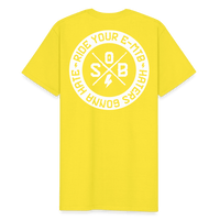 SPOD Männer Workwear T-Shirt Gelb / S Haters gonna Hate 25 - Männer Russell Athletic Shirt E-Bike-Community