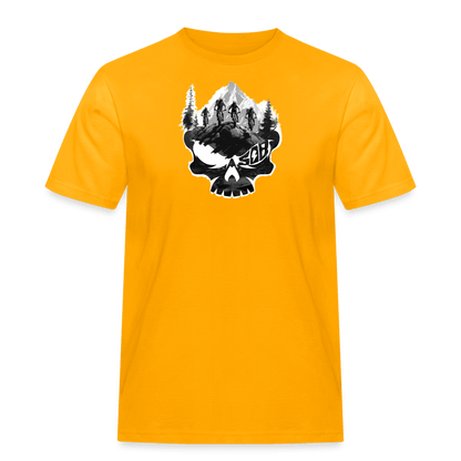 SPOD Männer Workwear T-Shirt Gold / S Skullgang Rider - White E-Bike-Community