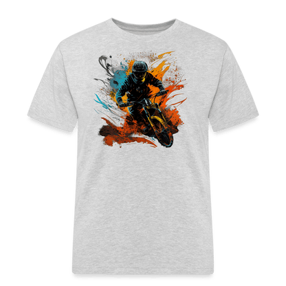SPOD Männer Workwear T-Shirt Grau meliert / S Color Biker - Männer Workwear T-Shirt E-Bike-Community