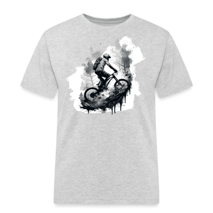 SPOD Männer Workwear T-Shirt Grau meliert / S Enduro Biker - Männer Workwear T-Shirt E-Bike-Community