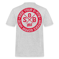 SPOD Männer Workwear T-Shirt Grau meliert / S Haters gonna Hate - REDLINE - Russel Athletics Shirt E-Bike-Community
