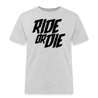 SPOD Männer Workwear T-Shirt Grau meliert / S Ride or Die - Russell Athletic Shirt E-Bike-Community