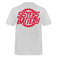 SPOD Männer Workwear T-Shirt Grau meliert / S Sisters of Battery - REDLINE - Russel Athletics Shirt E-Bike-Community
