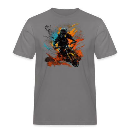 SPOD Männer Workwear T-Shirt Grau / S Color Biker - Männer Workwear T-Shirt E-Bike-Community
