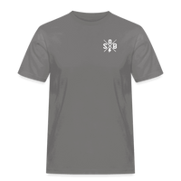 SPOD Männer Workwear T-Shirt Grau / S Cross / Haters - 2 Side - Russel Athletics T-Shirt E-Bike-Community
