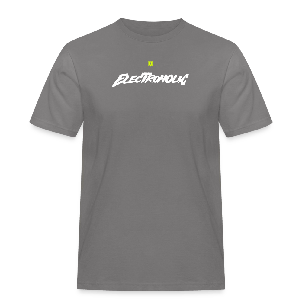 SPOD Männer Workwear T-Shirt Grau / S Electroholic Shirt - Männer Russell T-Shirt E-Bike-Community
